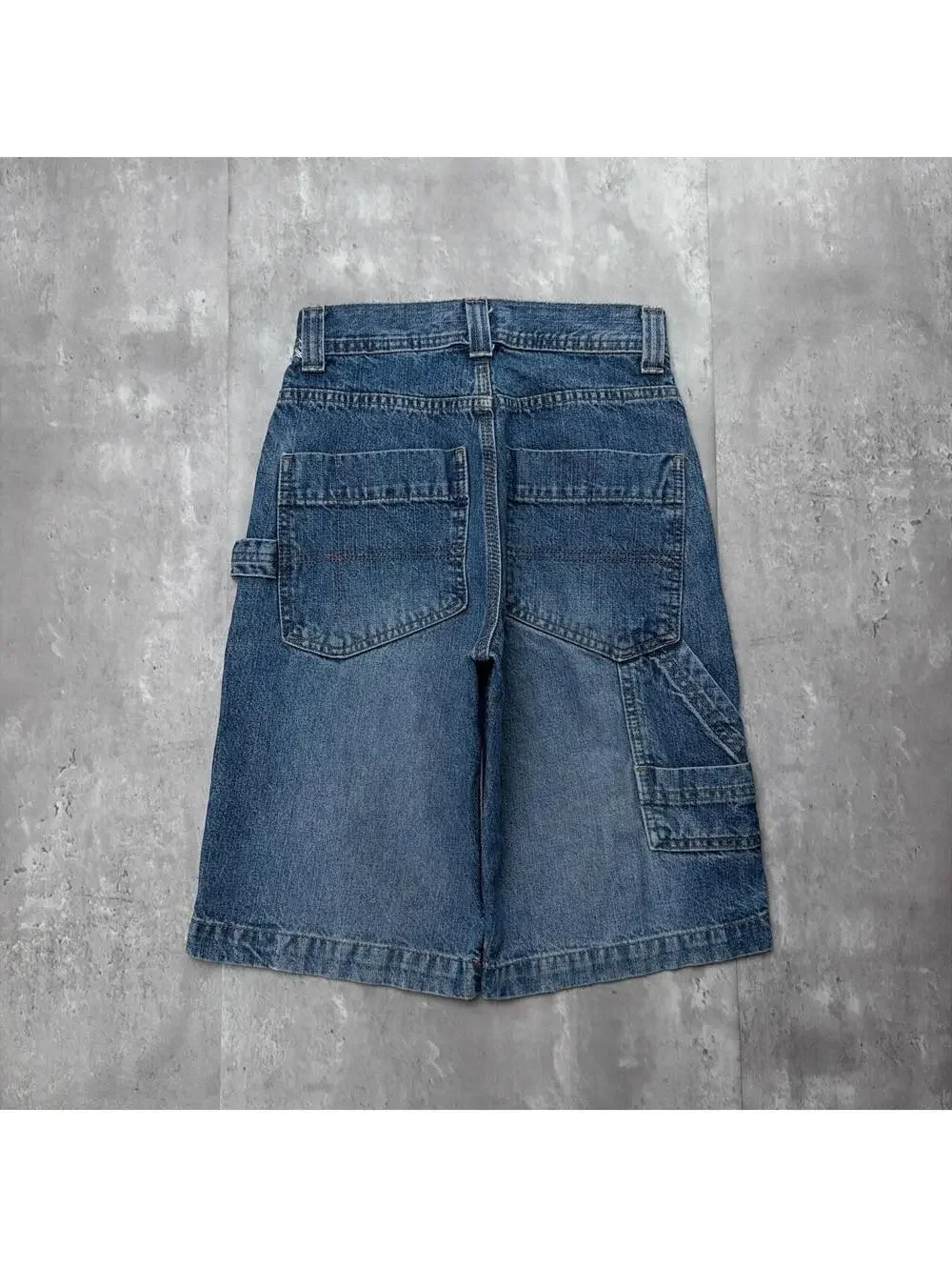 Y2K Blue Arizona Jeans Company Grunge Baggy Carpenter Skater Denim Jorts